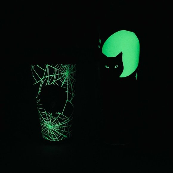 Starbucks Fall 2021 Halloween glow in the dark cups limited edition - Picture 2 of 5